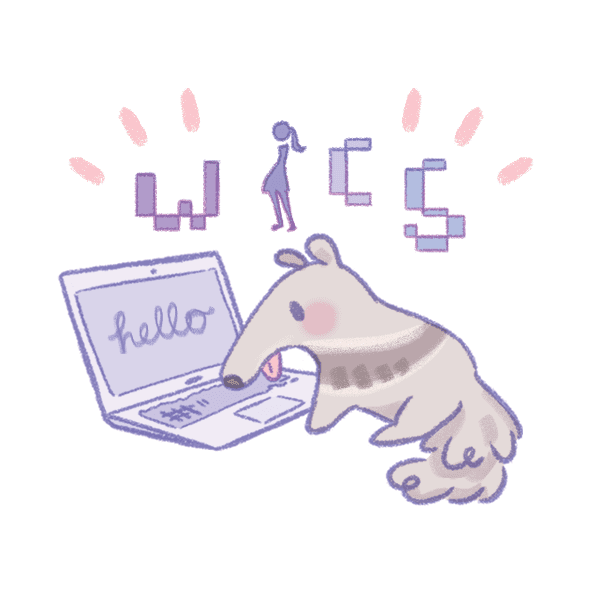 WICS anteater sticker