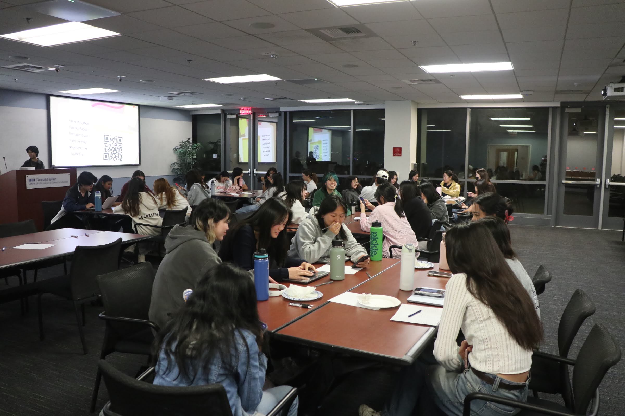 WICS members during WICStery night event