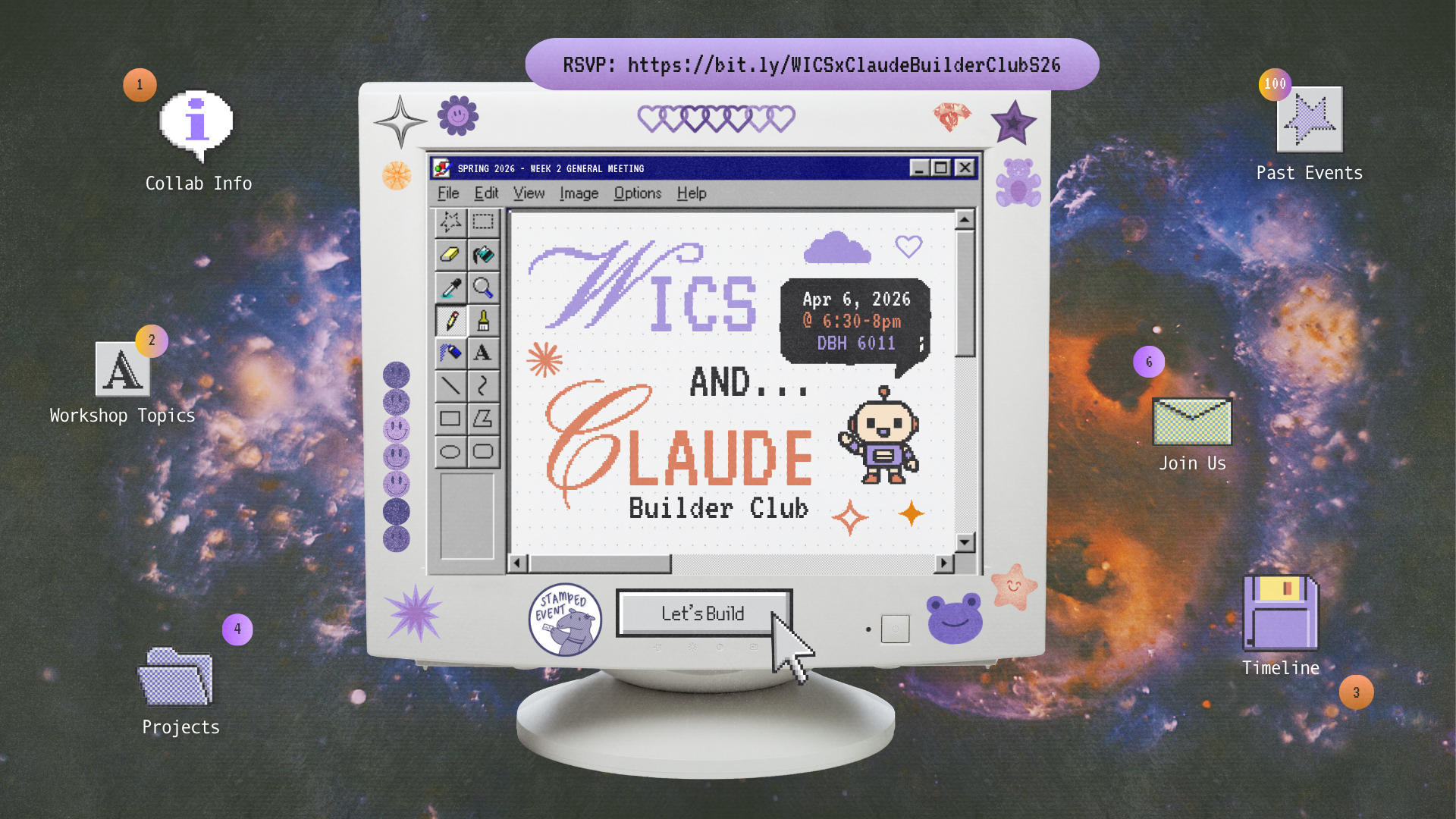 WICS x Claude Builder Club event graphic