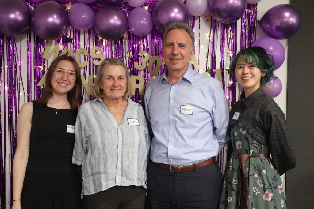 WICS Co-Presidents, Dean Marios, and Debra Richardson at the WICS 30th Anniversary event.